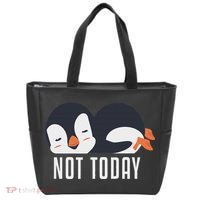 Not Today Sea Bird King Emperor Penguin Lover Penguin Tote Bag thumb 0