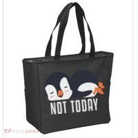 Not Today Sea Bird King Emperor Penguin Lover Penguin Tote Bag thumb 2