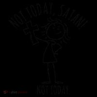 Not Today Satan Not Today Sweat USA-Made Doggie Bandana thumb 2