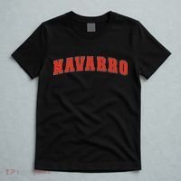 Navarro Texas Tx College Style Red Text Navarro T-Shirt thumb 5