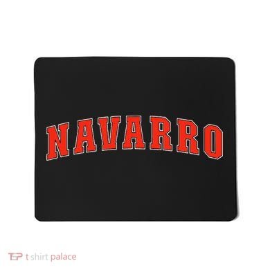 Navarro Texas Tx College Style Red Text Navarro Mousepad
