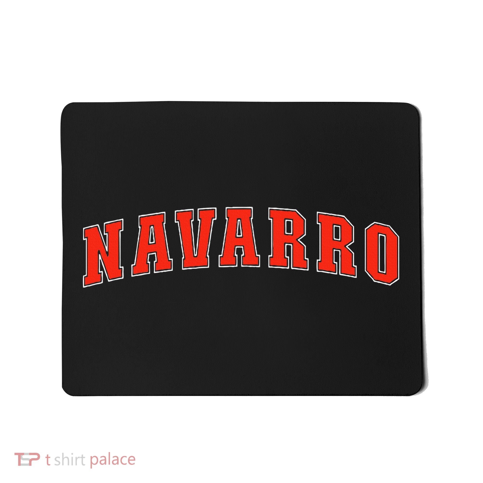 Navarro Texas Tx College Style Red Text Navarro Mousepad