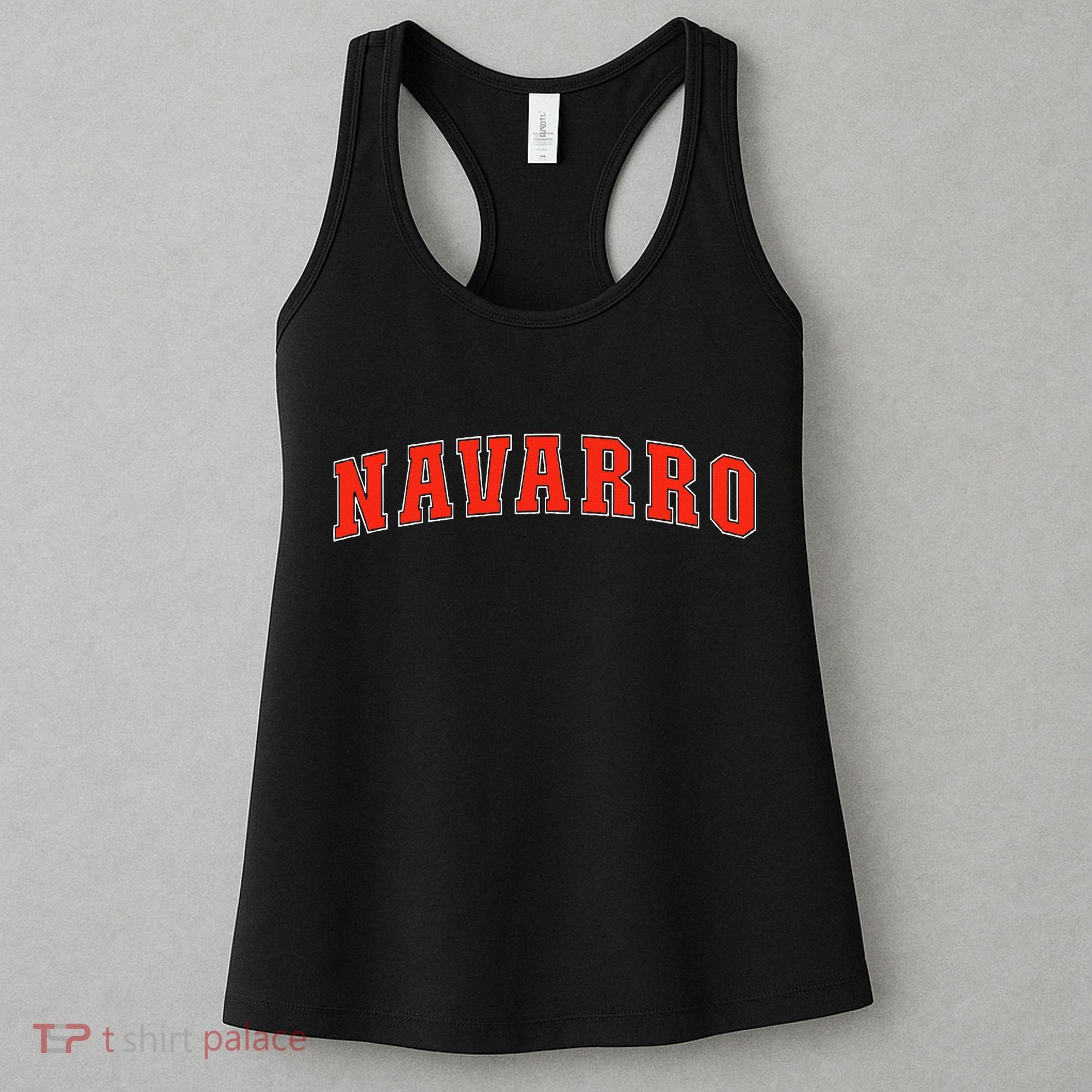 Navarro Texas Tx College Style Red Text Navarro Women's Tank Top