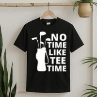 No Time Tee Time Funny Golf Dad Golfer Fathers T-Shirt thumb 2