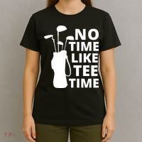 No Time Tee Time Funny Golf Dad Golfer Fathers T-Shirt thumb 4