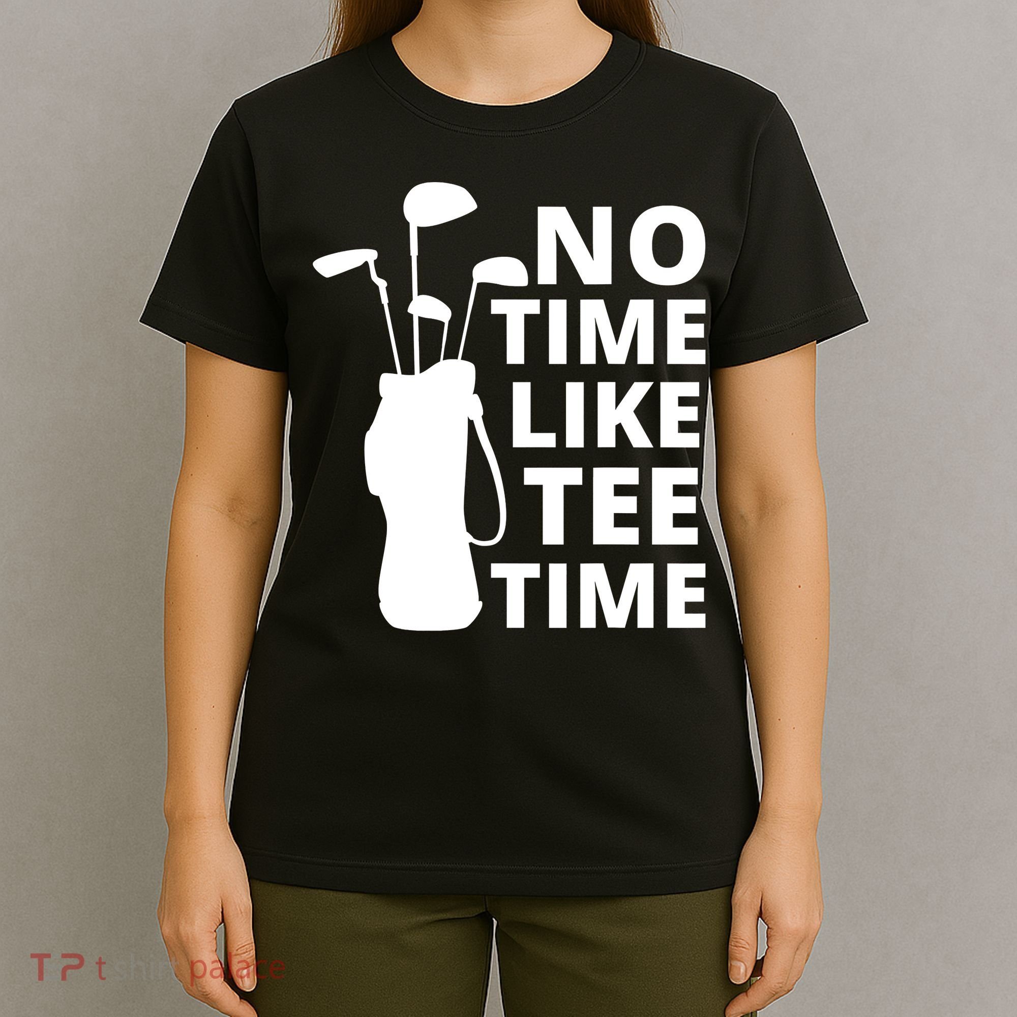 No Time Tee Time Funny Golf Dad Golfer Fathers T-Shirt