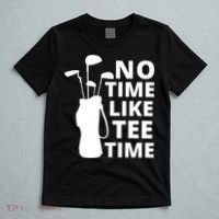 No Time Tee Time Funny Golf Dad Golfer Fathers T-Shirt thumb 5