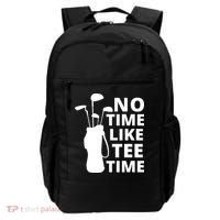 No Time Tee Time Funny Golf Dad Golfer Fathers Backpack thumb 0