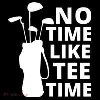 No Time Tee Time Funny Golf Dad Golfer Fathers Women's Hoodie thumb 2