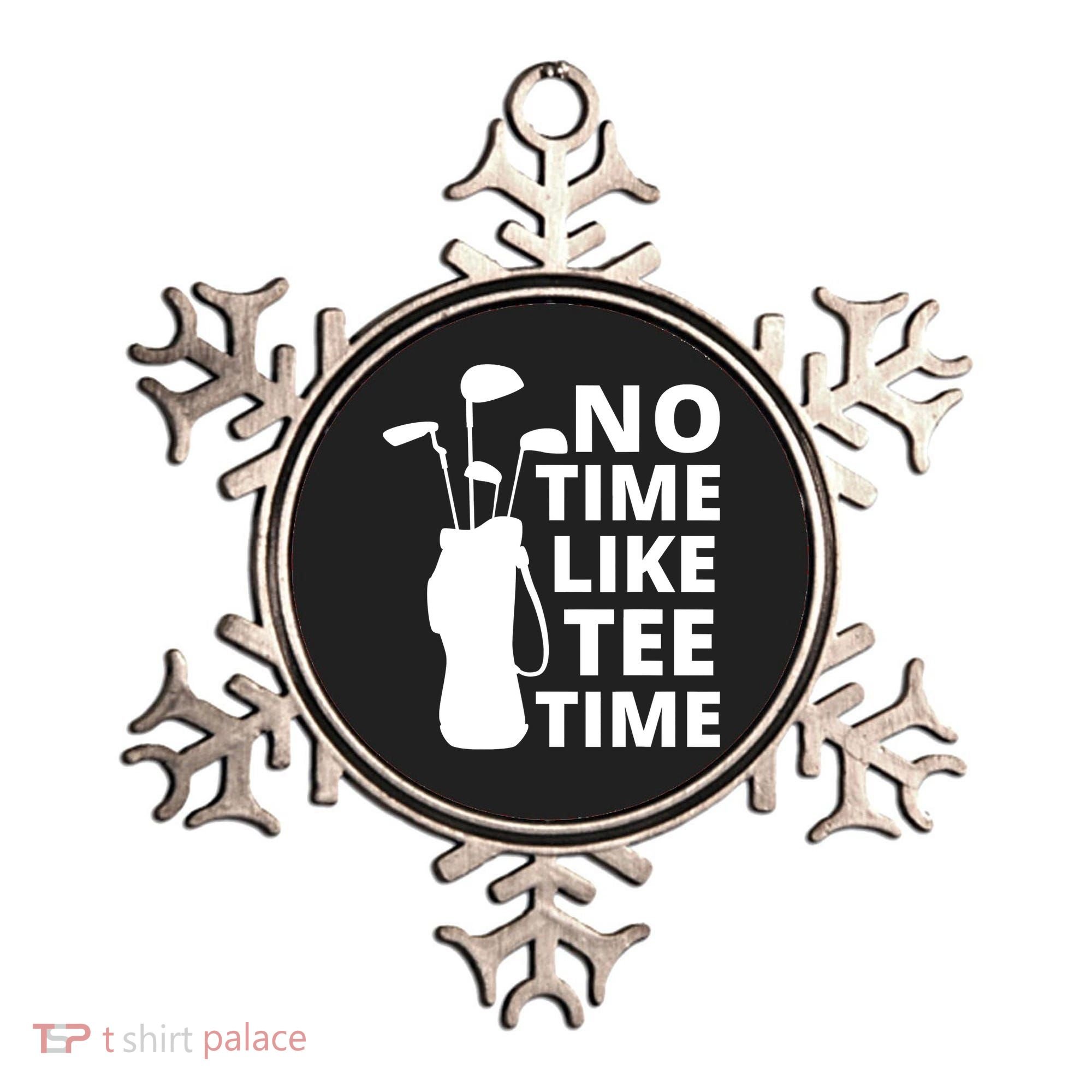No Time Tee Time Funny Golf Dad Golfer Fathers Ornament