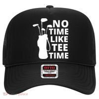 No Time Tee Time Funny Golf Dad Golfer Fathers Hat thumb 0