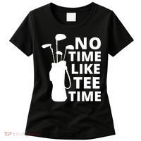 No Time Tee Time Funny Golf Dad Golfer Fathers Women's T-Shirt thumb 0