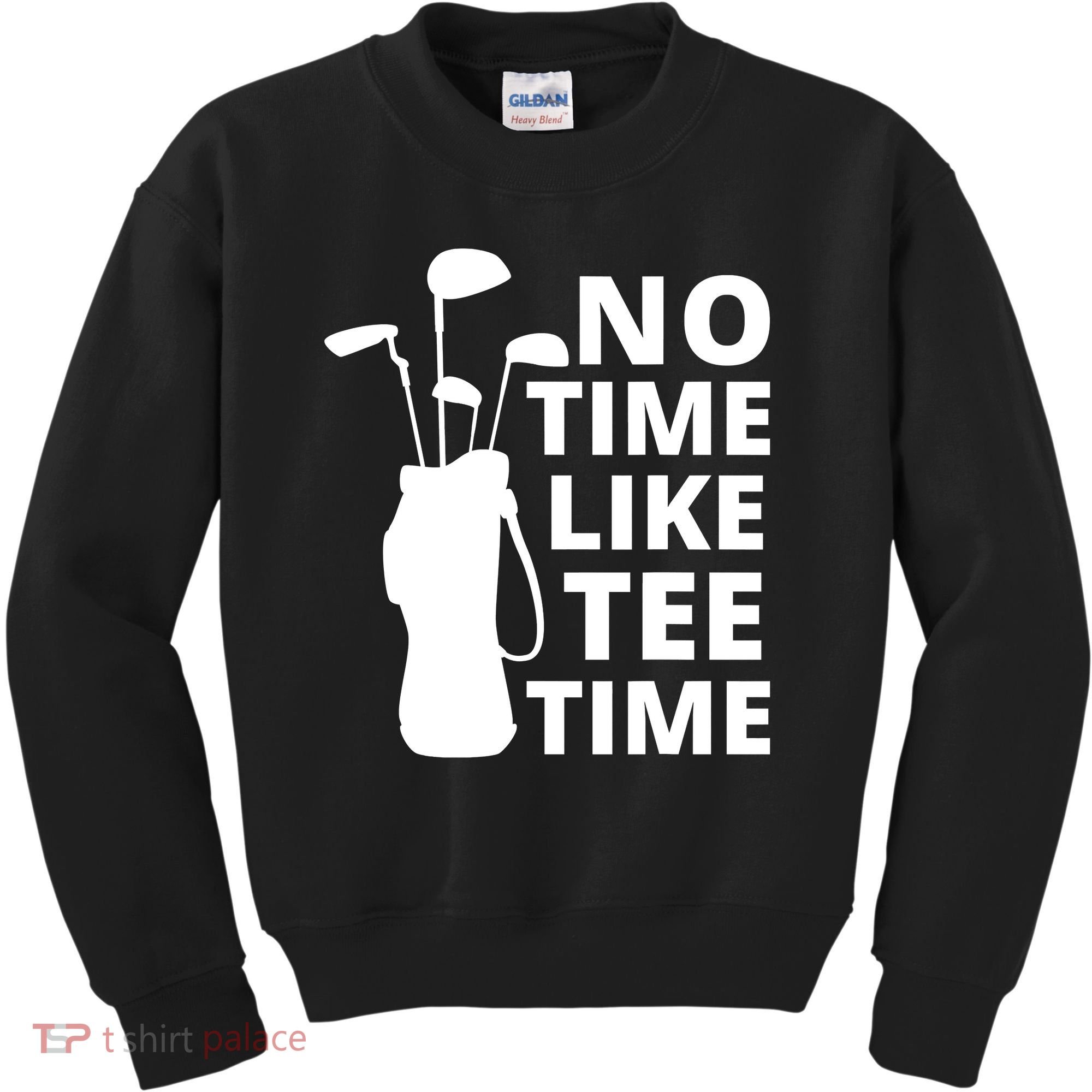 No Time Tee Time Funny Golf Dad Golfer Fathers Kids Sweatshirt