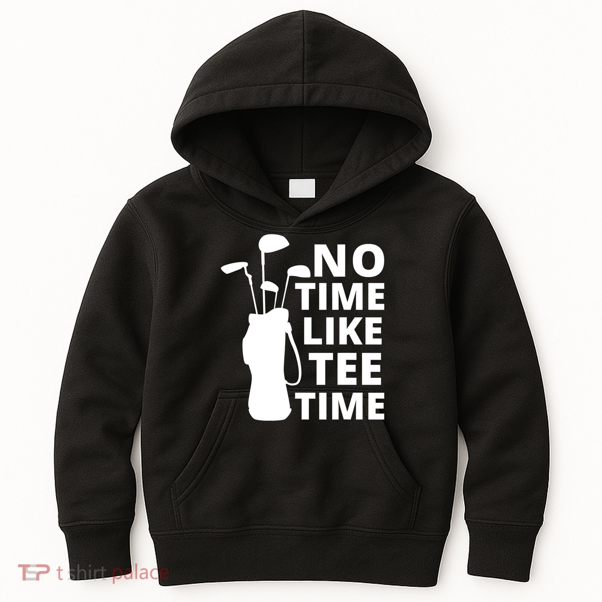 No Time Tee Time Funny Golf Dad Golfer Fathers Kids Hoodie