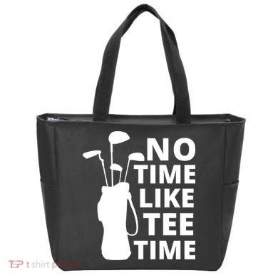 No Time Tee Time Funny Golf Dad Golfer Fathers Tote Bag