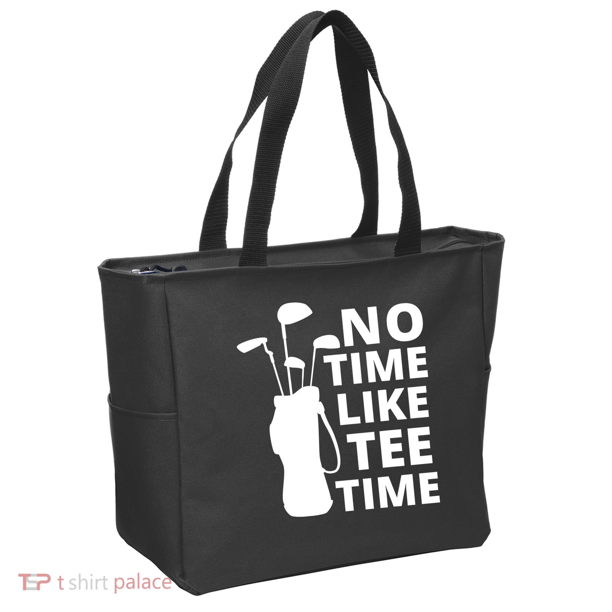 No Time Tee Time Funny Golf Dad Golfer Fathers Tote Bag