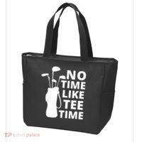 No Time Tee Time Funny Golf Dad Golfer Fathers Tote Bag thumb 3