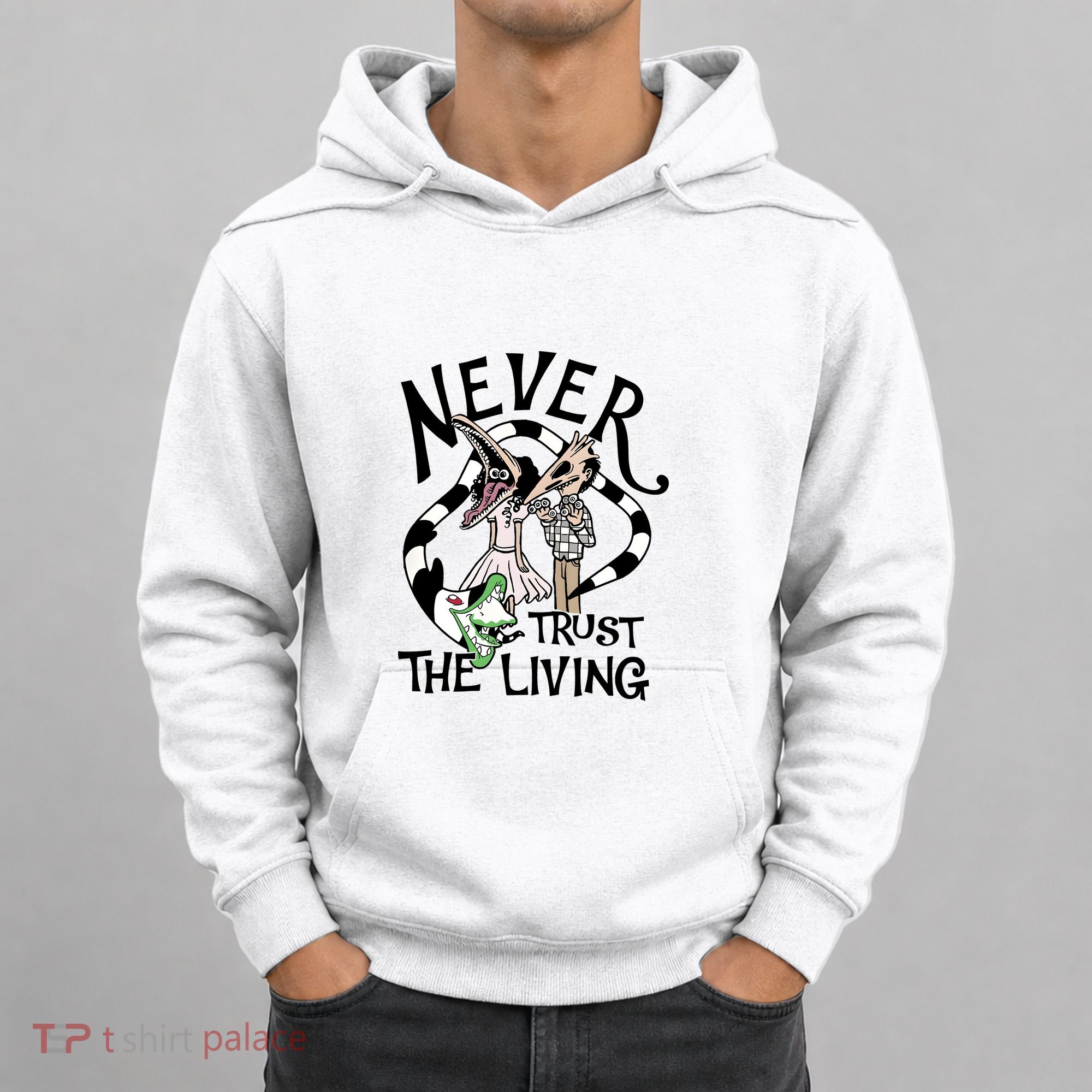 Never Trust The Living Movie Halloween Boo Bash Hoodie