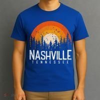 Nashville Tennessee Tn Gift Retro Style Vintage 80s Gift Great Gift T-Shirt thumb 3