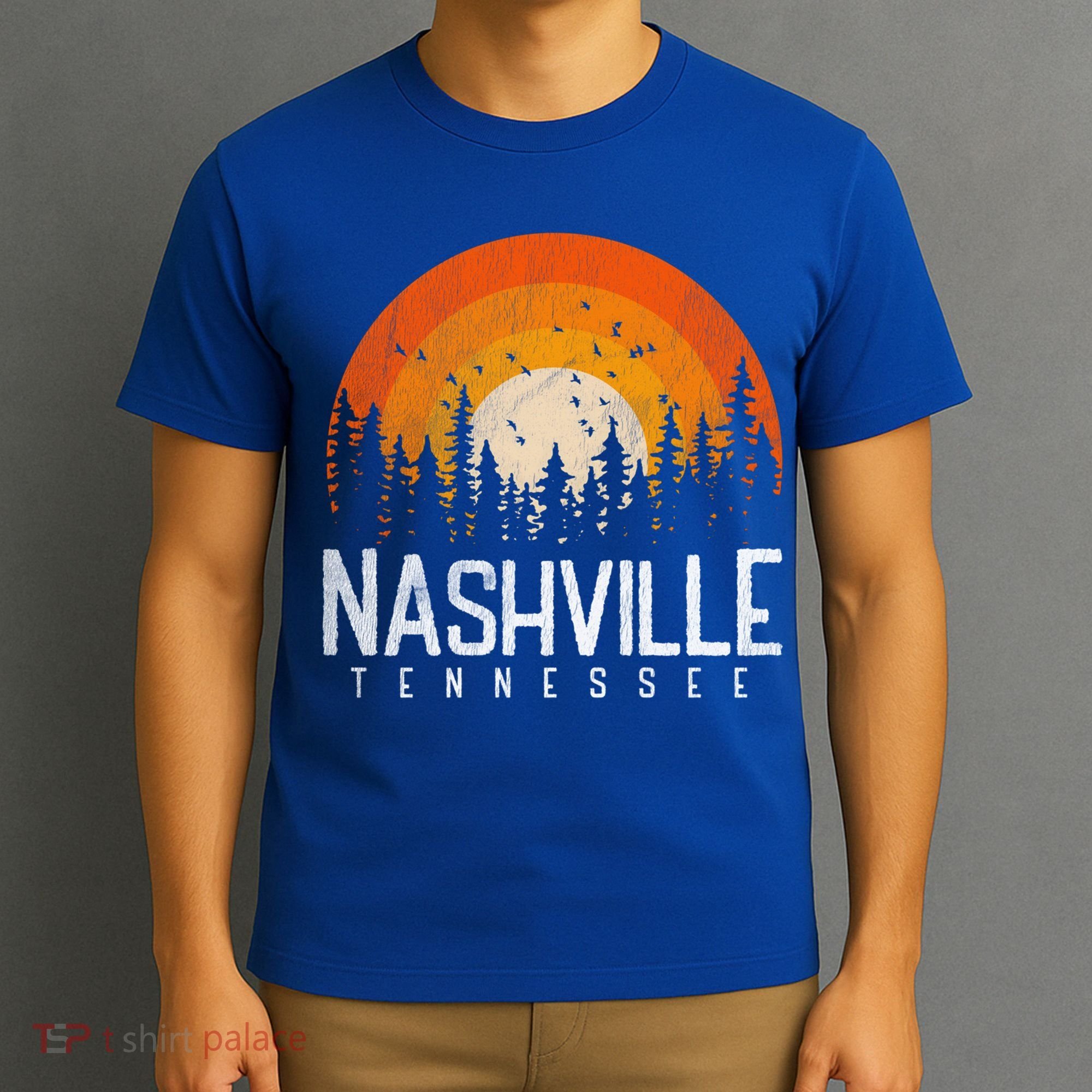 Nashville Tennessee Tn Gift Retro Style Vintage 80s Gift Great Gift T-Shirt
