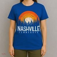 Nashville Tennessee Tn Gift Retro Style Vintage 80s Gift Great Gift T-Shirt thumb 4