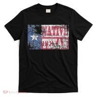 Native Texan Texas Flag Family Home Love Vintage Distressed T-Shirt thumb 0
