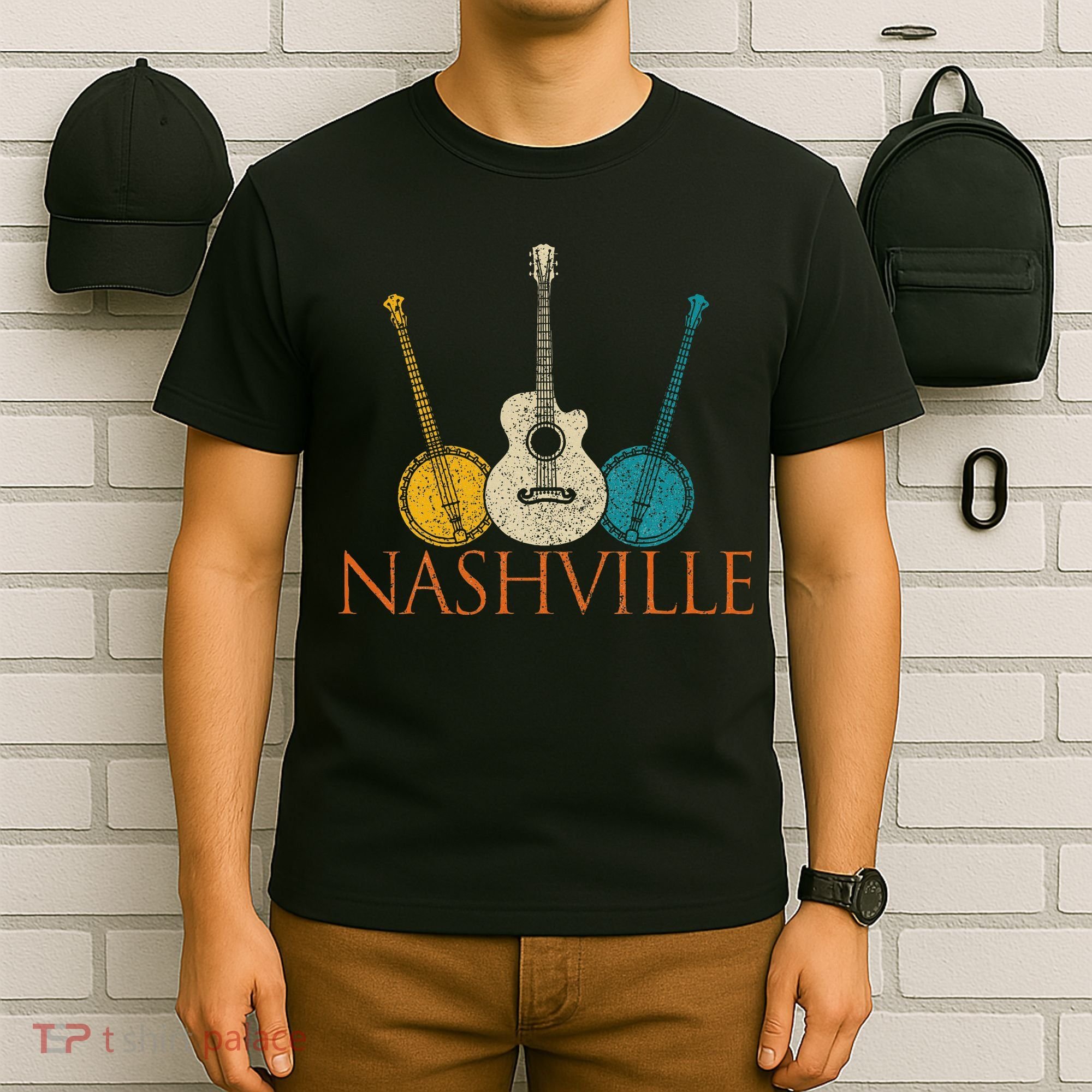 Nashville Tennessee Vintage Country Music City Souvenir T-Shirt
