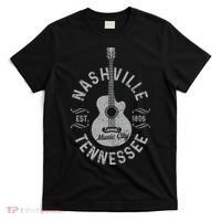 Nashville Tennessee Vintage Guitar Country Music City Gift T-Shirt thumb 0