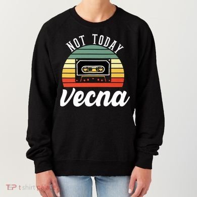 Not Today Vecna Mixtape Retro Vintage Women's Sweatshirt