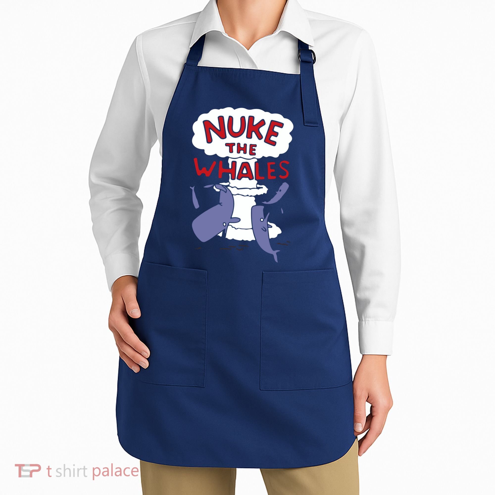 Nuke The Whales Funny Apron