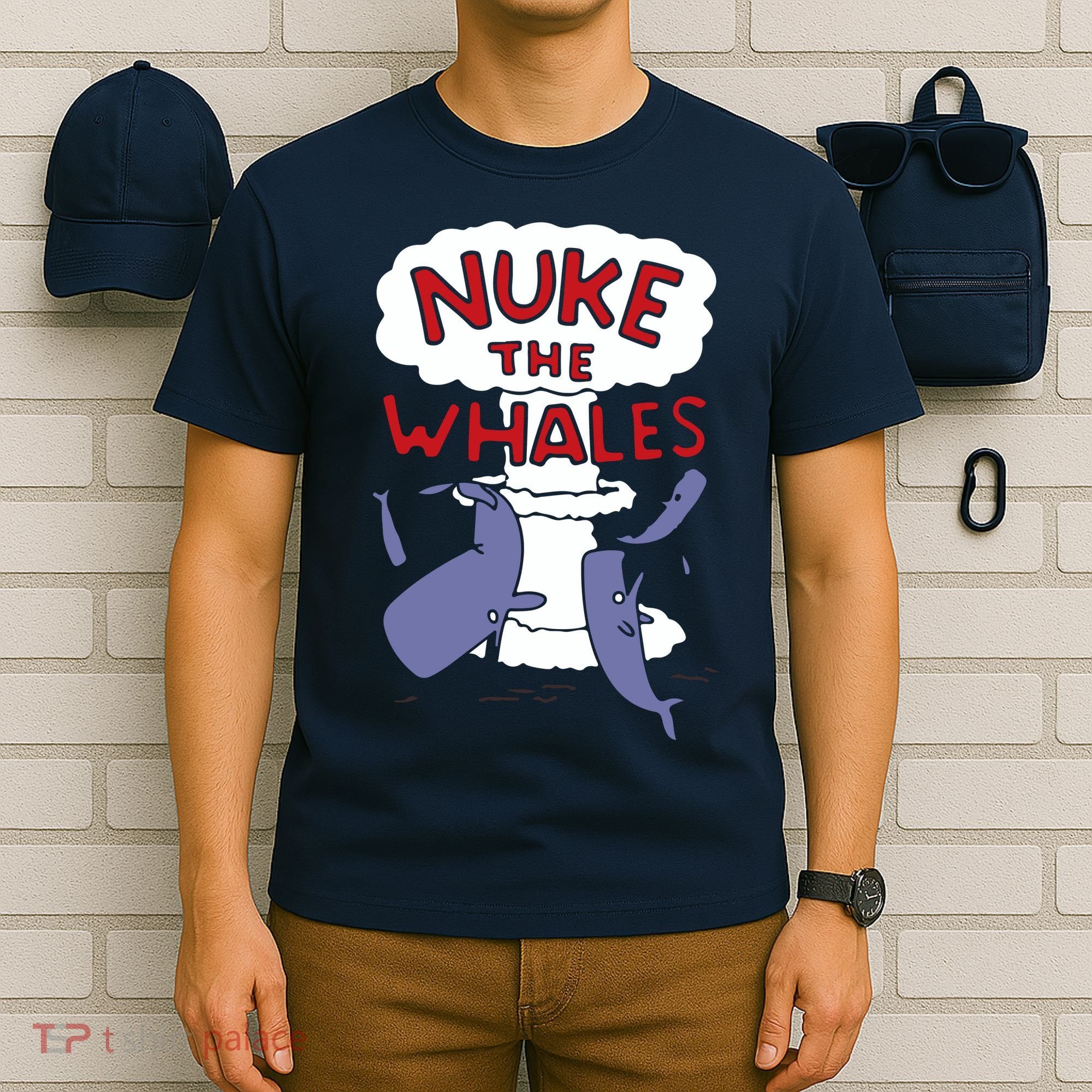 Nuke The Whales Funny T-Shirt