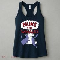 Nuke The Whales Funny Women's Tank Top thumb 3