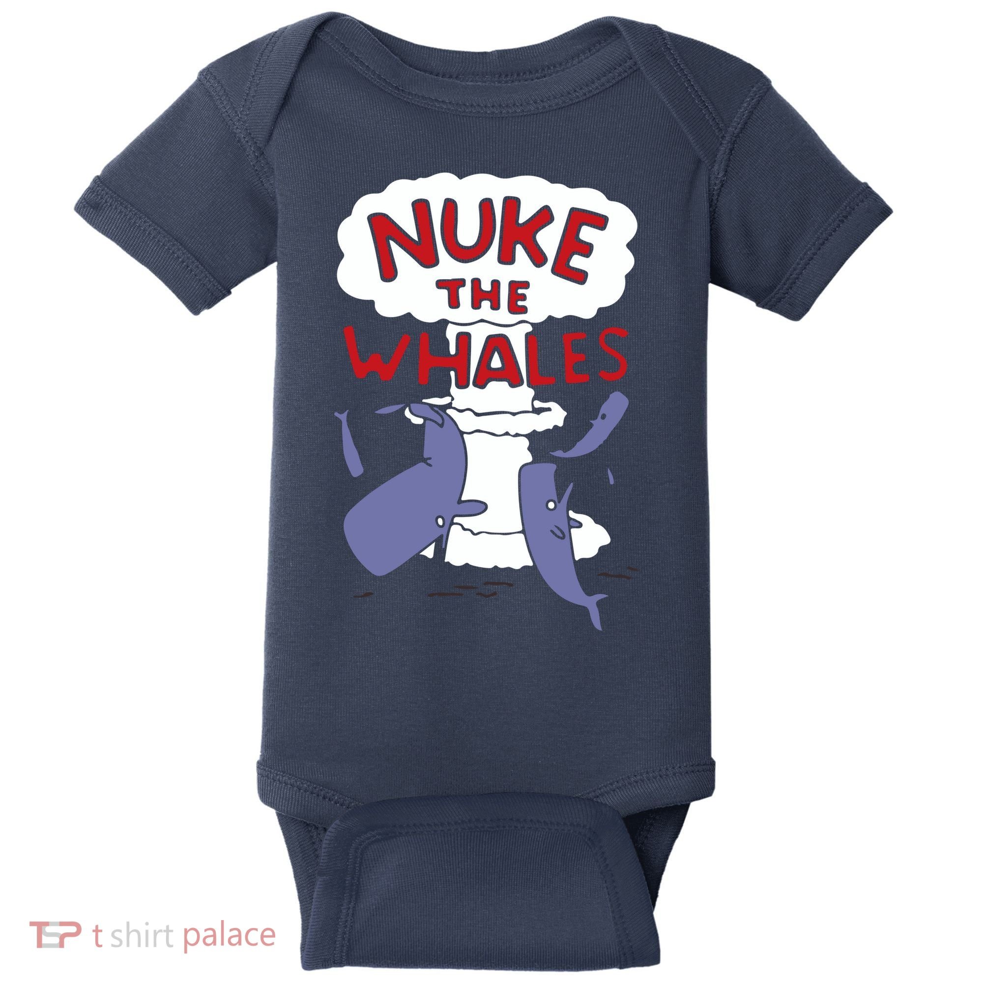 Nuke The Whales Funny Baby Bodysuit