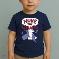 Nuke The Whales Funny Toddler T-Shirt thumb 2