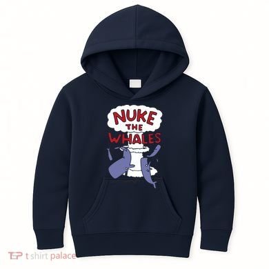 Nuke The Whales Funny Kids Hoodie