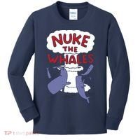Nuke The Whales Funny Kids Long Sleeve Shirt thumb 0
