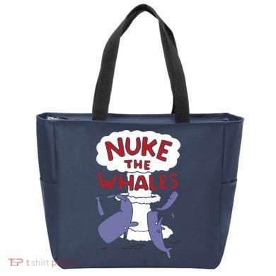 Nuke The Whales Funny Tote Bag
