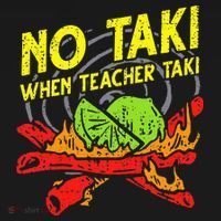 No Taki When Teacher Taki Funny Education Classroom Teacher Mousepad thumb 1