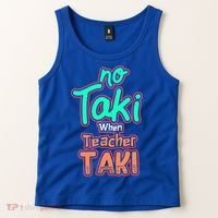 No Taki When Teacher Taki Cute Education Classroom Funny Cute Gift Tank Top thumb 2