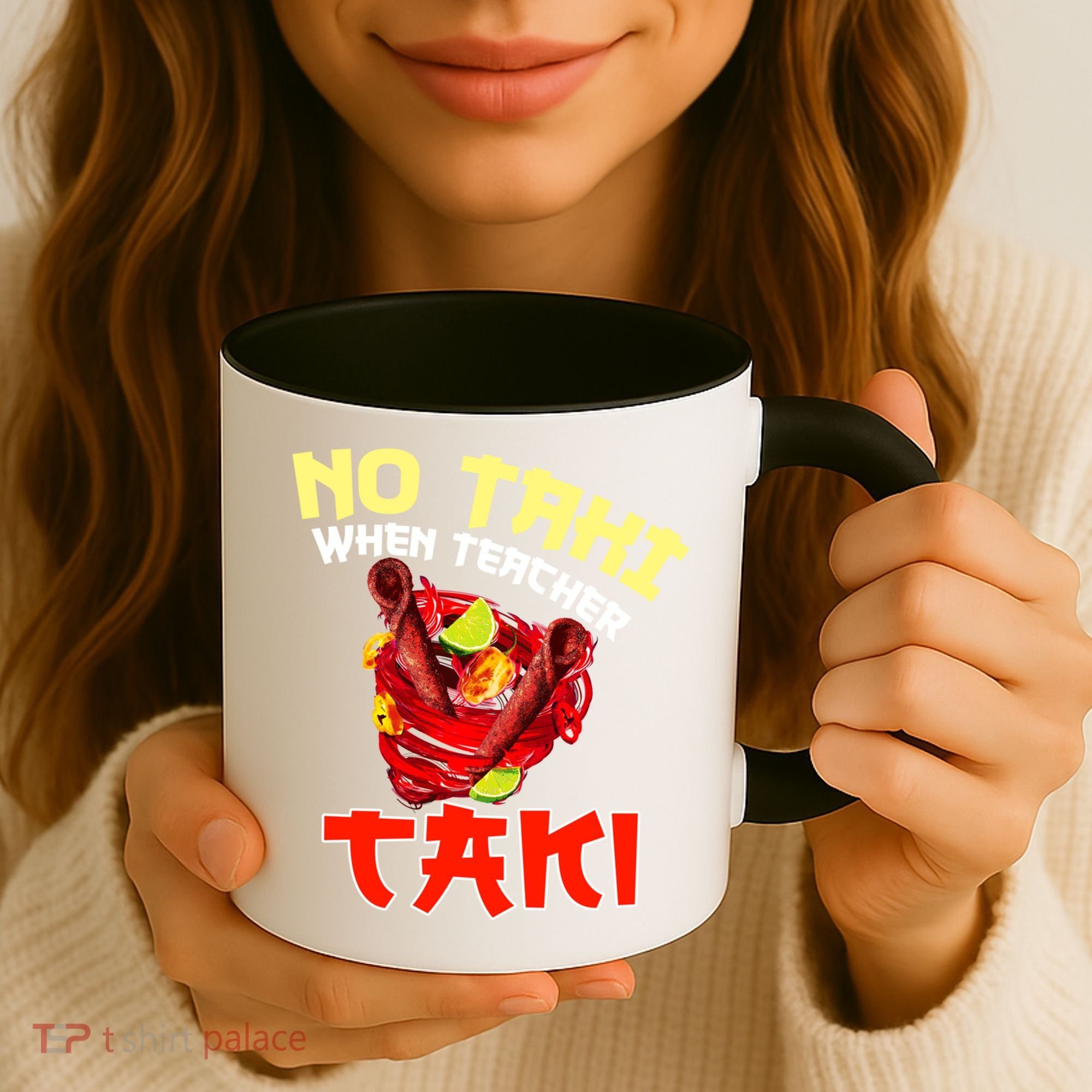 No Taki When Teacher Taki Cute Funny Education Classroom Meaningful Gift Coffee Mug