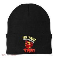 No Taki When Teacher Taki Cute Funny Education Classroom Meaningful Gift Beanie thumb 0
