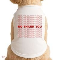 No Thank You Classic Retro Doggie Tank thumb 0