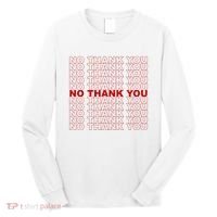 No Thank You Classic Retro Long Sleeve Shirt thumb 0