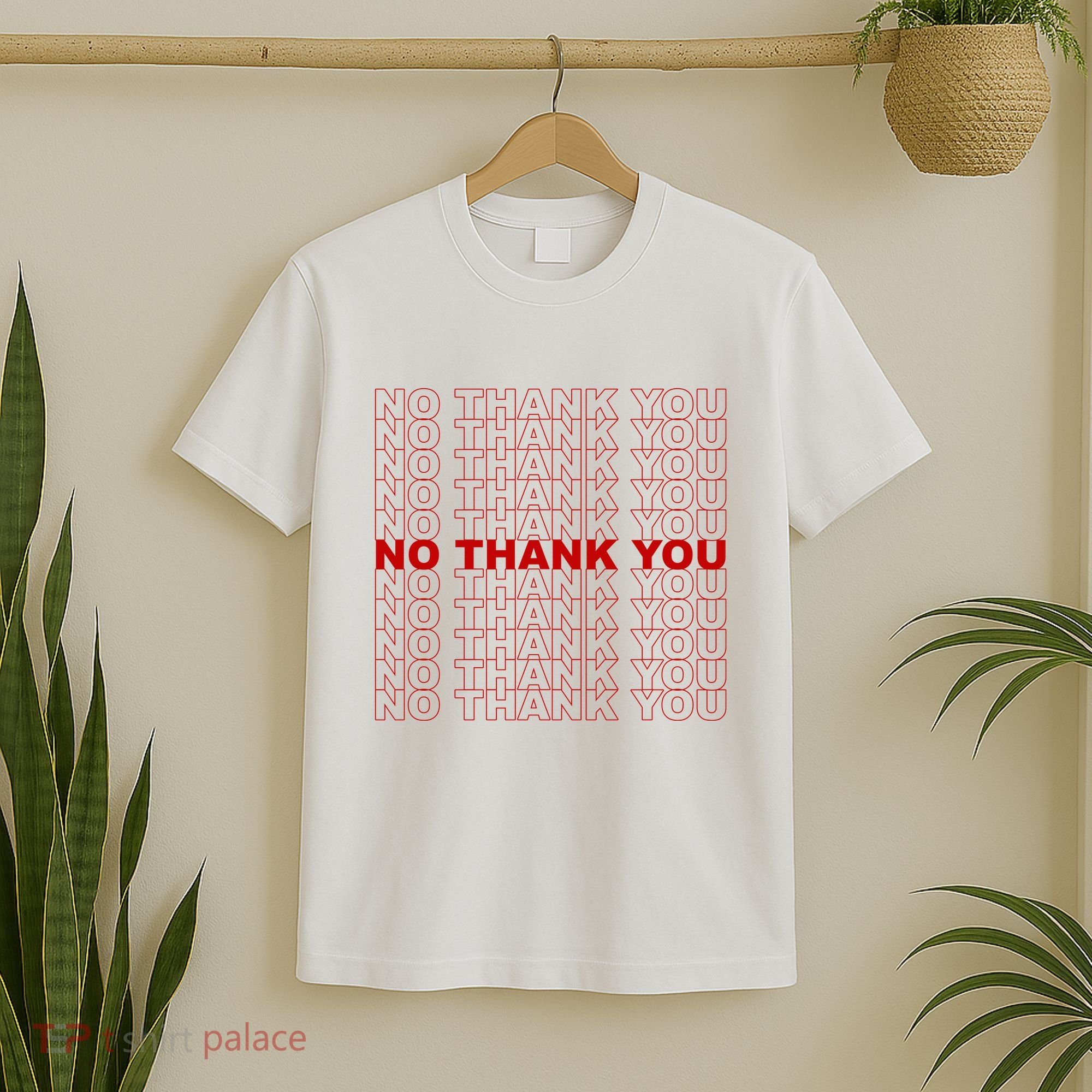 No Thank You Classic Retro T-Shirt