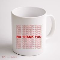 No Thank You Classic Retro Coffee Mug thumb 1