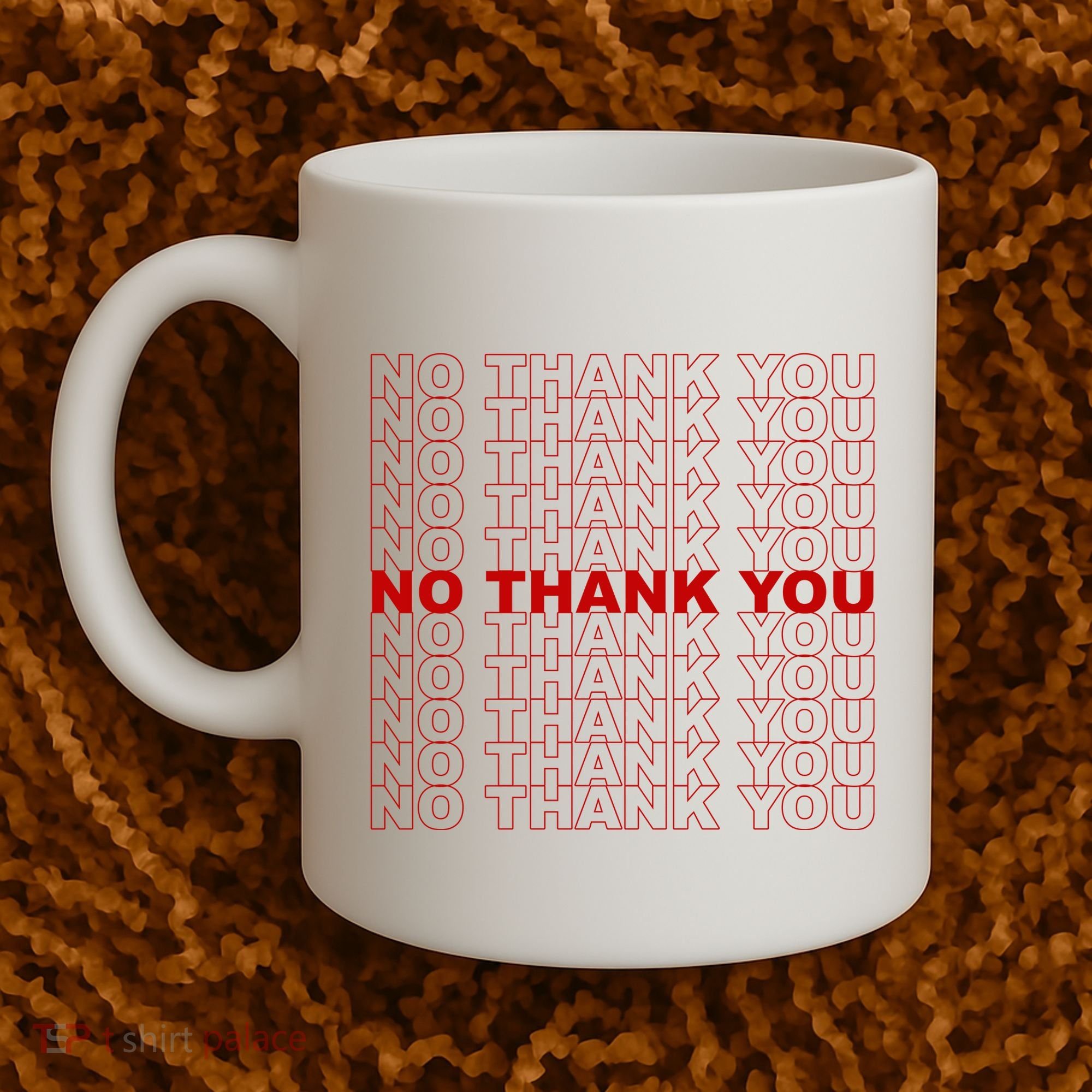 No Thank You Classic Retro Coffee Mug