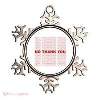 No Thank You Classic Retro Ornament thumb 0