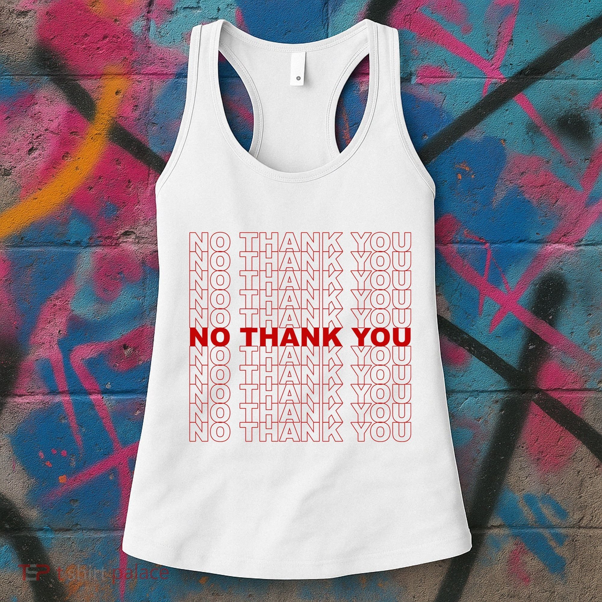 No Thank You Classic Retro Women's Tank Top