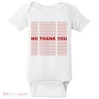 No Thank You Classic Retro Baby Bodysuit thumb 0