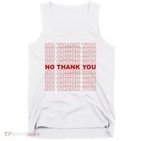 No Thank You Classic Retro Tank Top thumb 0